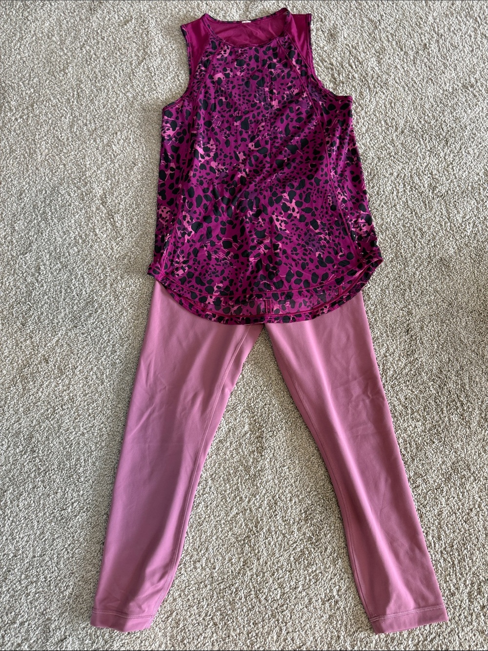 lululemon athletica Animal-Print Tank with Matching Capri Leggings